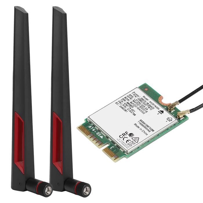 TMISHION Carte R seau WIFI Carte R seau Sans Fil AX201NGW Avec Antenne TMISHION Carte R seau WIFI Carte R seau Sans Fil AX201NGW Avec Antenne