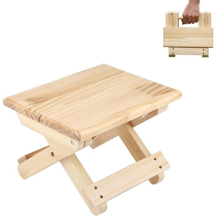 Tabouret de petit siège en bois pour enfants, tabouret de marche