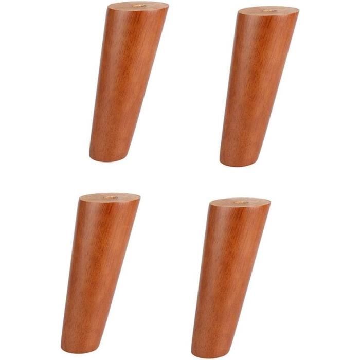 Lot De 4 X Pieds De Meuble En Bois Massif Socles Pieds De Meubles Pieds