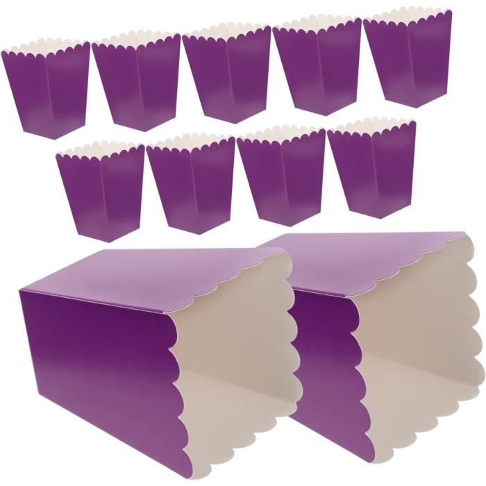 50 Boîtes De Popcorn Blanches Pour Snacks Et Bonbons Dans Les Cinémas