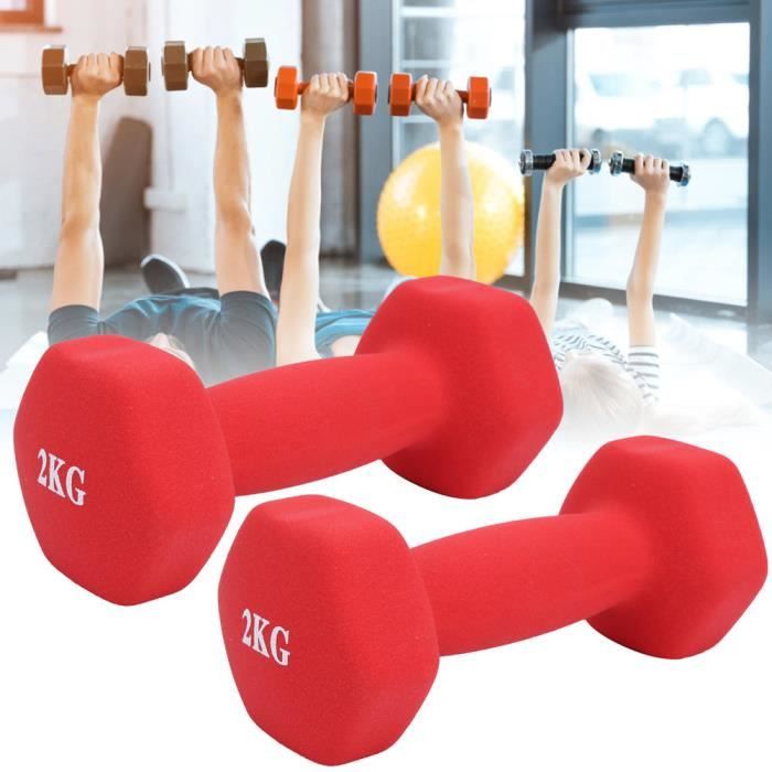Pour la musculation BESPORTBLE Haltères courtes réglables en plastique pour enfants le bodybuilding 0,4 kg à 2 kg le fitness