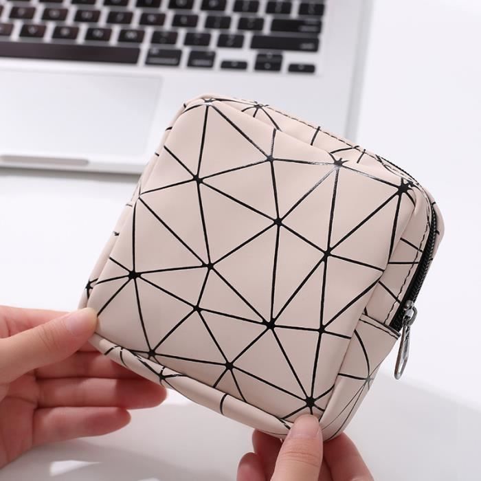 Housse De Rangement,Sac En Coton Pour Serviettes Hygiéniques Femmes