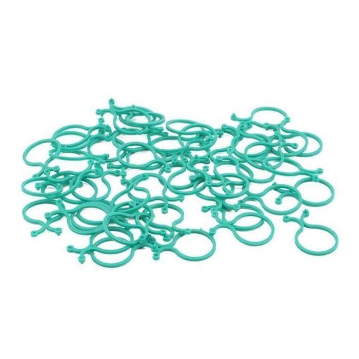 KINGLAKE 100 Pièces Clips Tomate Pour Plantes Grimpantes - Pinces Plastique Jardin Légumes Vert