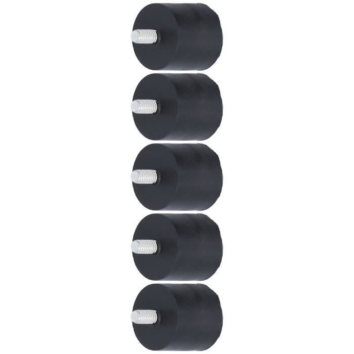 Isolateurs Antivibration Caoutchouc 19/32" X 19/32" - Goujon M5x12mm, Lot De 2