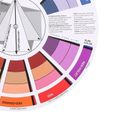 Garosa Roue chromatique Guide de mélange professionnel Fournitures de carte de papier de roue de couleur de pigment de tatouage-1