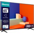 HISENSE 65A6K - TV LED 65'' (164 cm) - 4K UHD - Dolby Vision - Smart TV - 3xHDMI 2.0 - Ecran sans bord-1