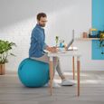 Ballon d'assise Ergo Cosy Leitz - Bleu - Améliore la posture et soulage les maux de dos-1