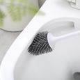 Brosses de toilette de nettoyage de salle de bains  -Brosse douce-noir-1