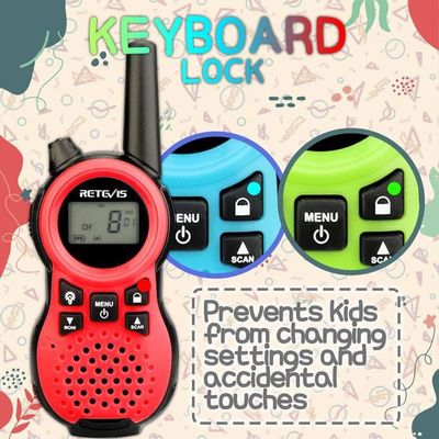 Talkie Walkie GENERIQUE Talkie Walkie Enfants DJ100 Wireless 3km Appel enfant extérieur jouet interactif 1 Rose 1 Bleu