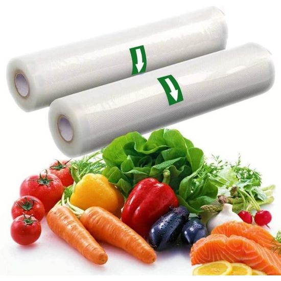 TTSTOIEE Sac Sous Vide Alimentaire 3 Rouleaux, 30 x 500cm Rouleau