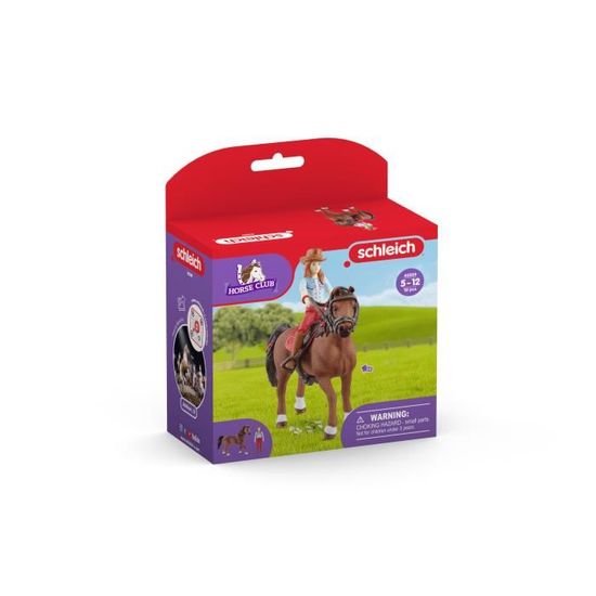 Figurines Hannah et Cayenne, SCHLEICH 42711 Horse Club, Dès 4 ans - Jeux - Jouets