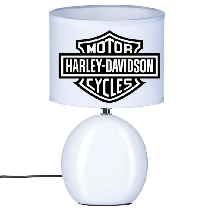 LAMPE DE CHEVET NOIR MOTO HARLEY DAVIDSON - Cdiscount Maison