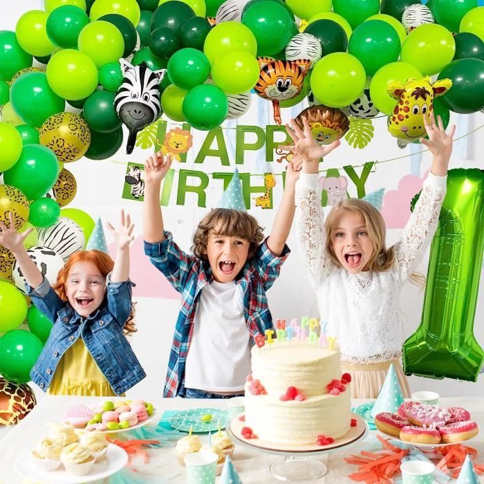 Arche De Ballon Jungle MEMOVAN Décorations D'anniversaire Jungle Safari Wild One – Bannière D Arche De Ballon Jungle MEMOVAN Décorations D'anniversaire Jungle Safari Wild One – Bannière D