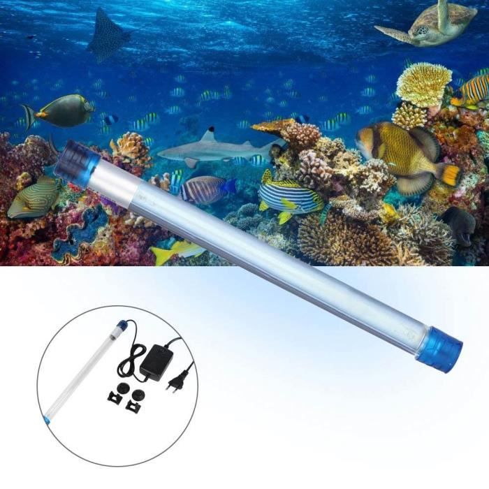 Stérilisateur UV Aquarium 9W - Élimine Algues Et Bactéries - Pour Bassin Et Aquarium