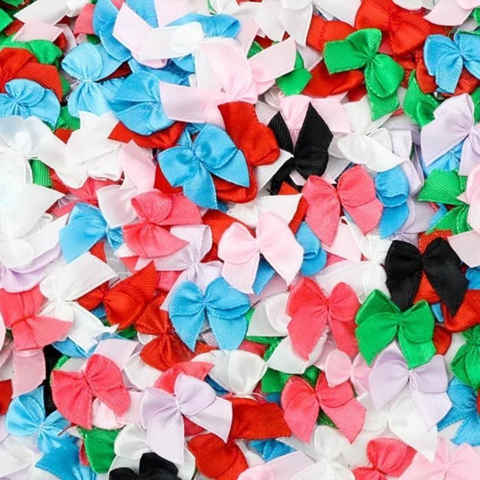 Lot De 100 Mini Nœuds En Ruban De Satin De 8,9 Cm Pour Loisirs Créatifs