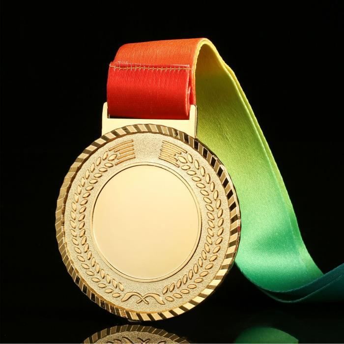 HURRISE Médaille de récompense Médaille du gagnant en alliage de Zinc,  Texture exquise, ruban coloré, médaille de Argent - Cdiscount