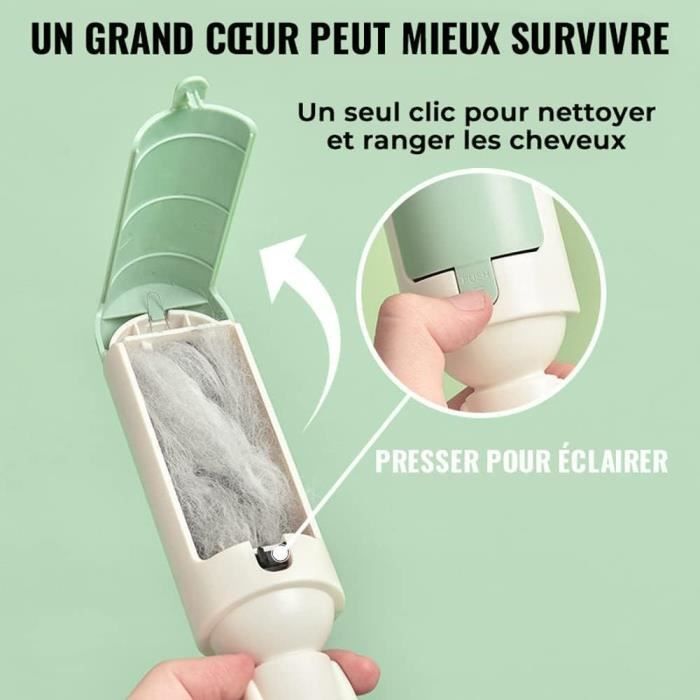 Rouleau Anti-poils MEYDLL – Brosse Réutilisable Pour Vêtements, Canapé, Tapis, Chat, Chien, Sans électricité