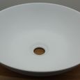 Vasque à Poser Ronde - Céramique Blanc Mat - 41 cm - Casual - Rue du Bain-2