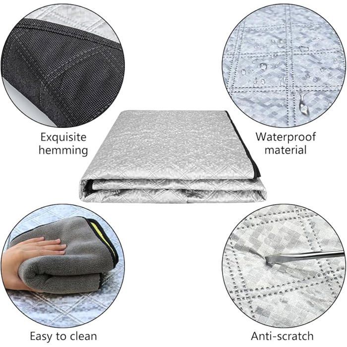 Housse Pare-brise Thermique Pour VW Transporter T5/T6 | Protection Gel, Soleil, Poussière | Fixation Antivol