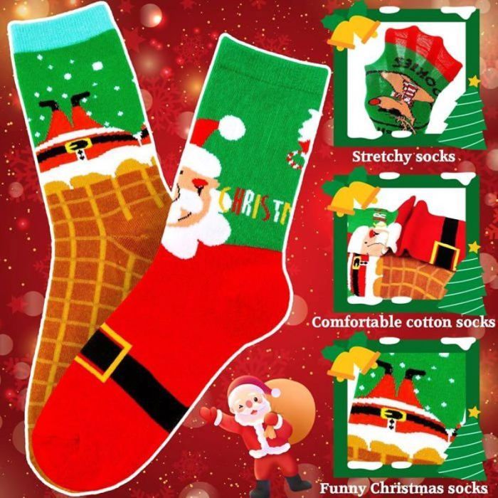 Calendrier De L'Avent 2025 Chaussettes - 24 Paires De Chaussettes De Noël Pour Femmes/hommes, Compte à Rebours Festif, Cadeau Original - 6