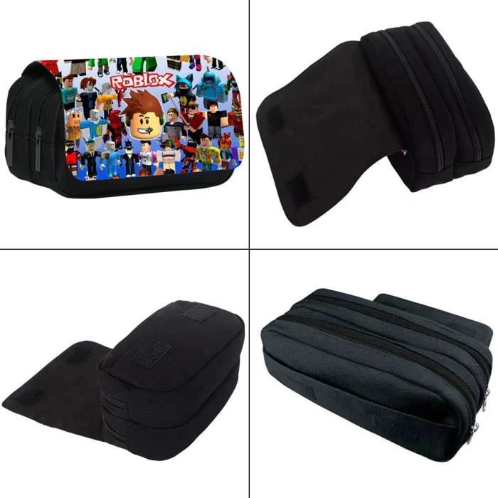 PYTRARTY Étui à Crayons Roblox Grande Capacité Pour Garçon - Trousse Scolaire Fun Avec Porte-Clés, 20x10x7.5cm