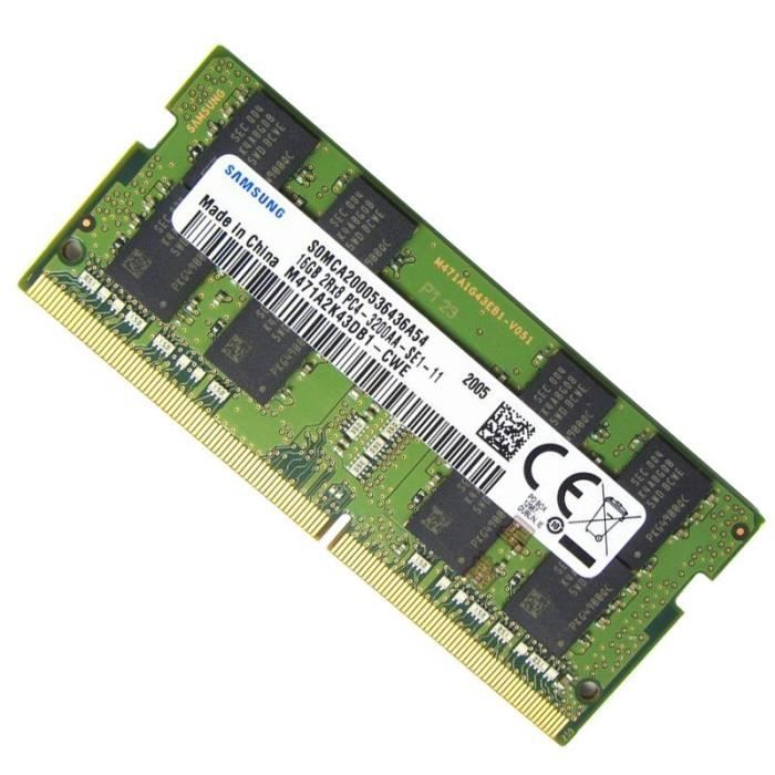 RAM SAMSUNG DDR4 RAM 8G 16G ordinateur portable memoire RAM 3200MHz 1.2V baton DRAM pour ordinateur portable 32GB 8GB Type 16 Go Cdiscount Informatique
