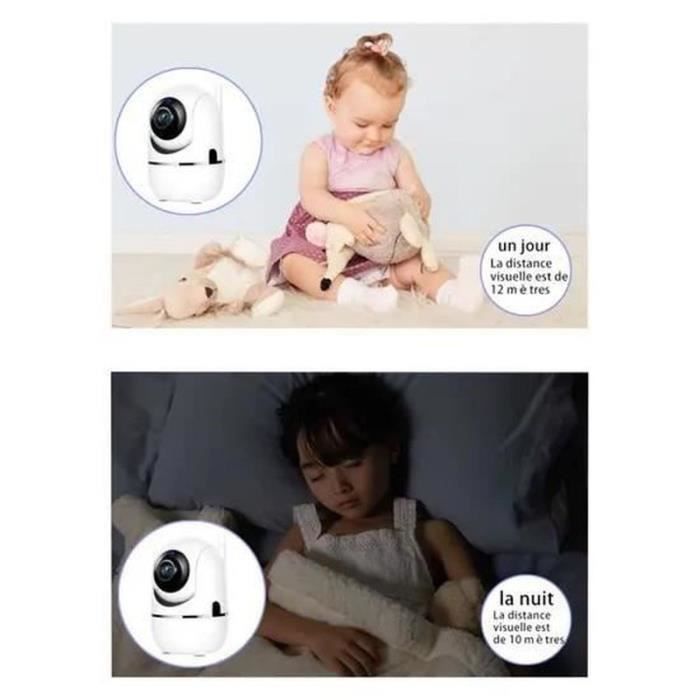 Babyphone vidéo Wi-Fi caméra Caméra Moniteur Bébé sans Fil vidéo HD avec  détecteur de mouvement automatique à vision de nuit - Cdiscount Puériculture  & Eveil bébé