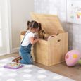 Coffre à jouets en bois Austin pour enfants - KidKraft - Coloris naturel - Charnière de sécurité - Rangement-3