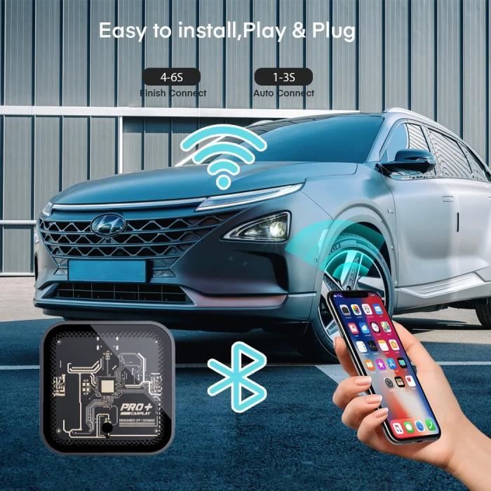 Android auto noir - Carplay – Mini boîtier AI pour Apple CarPlay