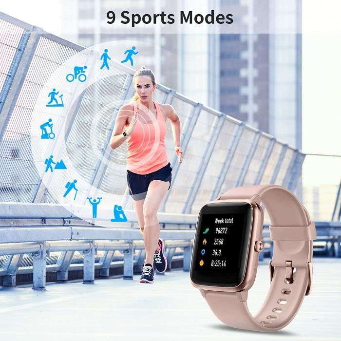 Montre Connectée Femme Montre Sport Smartwatch Podometre  Cardiofrequencemetre Oxymetre Pour Running Calories Dépensées Suivi[J3834]  - Cdiscount Téléphonie