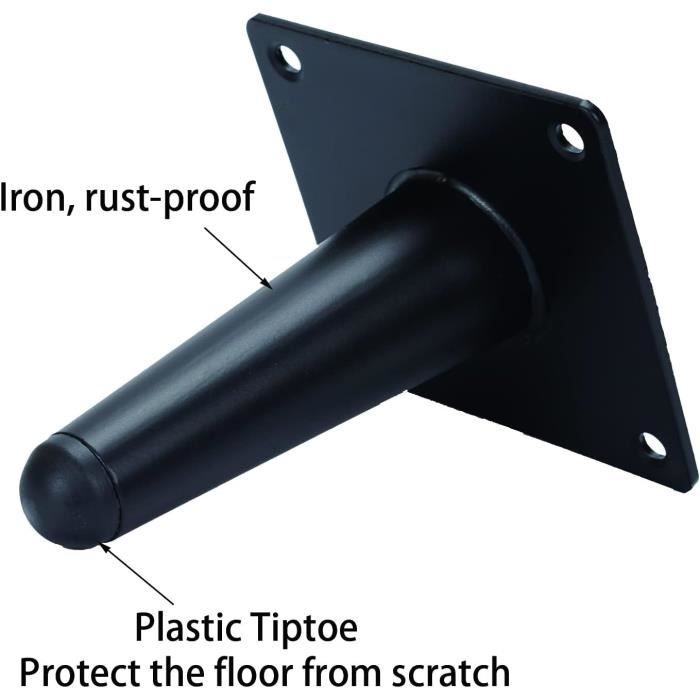 Bouchons Coniques En Caoutchouc – Lot De 4, Dimensions 41-50 Mm – Pour Tubes à Essai, Flacons, Ou Comme Bouchon D’évacuation - 3
