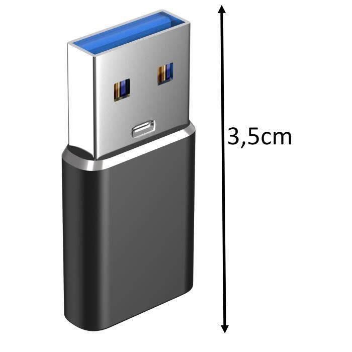 Chenyang Adaptateur USB C OTG, USB 3.0 Type-A Femelle Vers USB Type-C Mâle, Adaptateur OTG Coudé - Foto 12