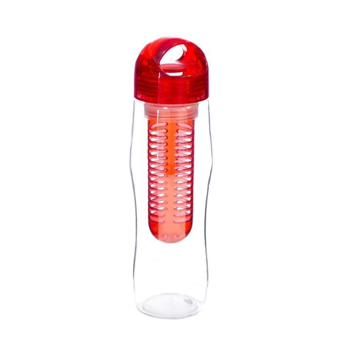 YOKO DESIGN Bouteille détox avec infuseur rouge