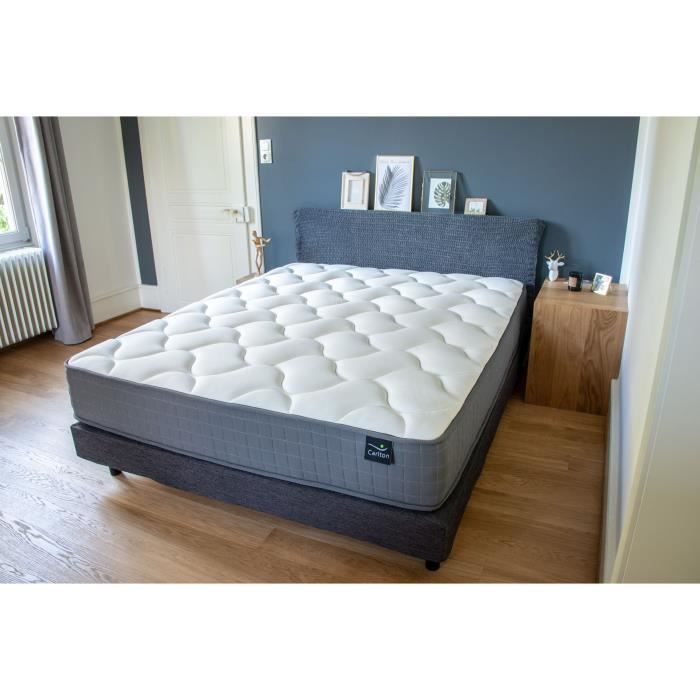 WEBER INDUSTRIES Matelas CARLTON 140x200 ressorts et m&eacute;moire de forme