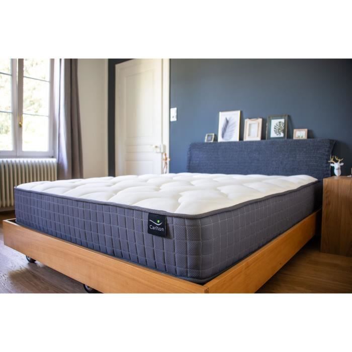 Matelas 140x200 cm WEBER Ressorts ensachés et mousse mémoire de forme — free download