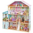 KidKraft - Maison de poupées en bois Grand View avec 34 accessoires inclus- EZ Kraft-0