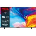 TCL LED 75P635 - 189 cm (75") - 4K HDR - Google TV-0