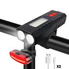 PROCHOSEN Éclairage Vélo, Rechargeable Avant et Arrière,Ensemble Lumière LED Puissante USB Rechargeable Etanche, 3 Modes Phare de Vélo