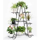 UNHO Porte Plante Étagère Plantes Intérieur Extérieur en Métal 89.5x24x130cm pour Balcon Sallon Jardin Terrasse