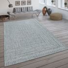 PACO HOME Tapis Intérieur & Extérieur, Tissage Plat Design Scandinave Et Aspect Sisal Gris [80x150 cm]