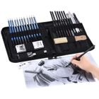 TOMTOP Kit d'Esquisse Professionnel Contenir Feuilles de saule (40pcs outil)- Outils Sketching