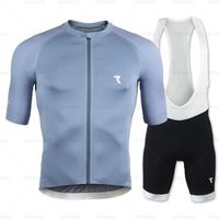 5XL - RYZON – ensemble de cyclisme pour l'été, vêtements de sport respirants à manches courtes, maillot et pa