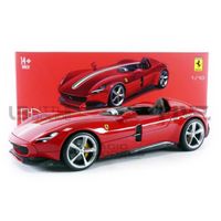Voiture Miniature de Collection - BBURAGO 1/18 - FERRARI Monza SP1 Signature Series - Red - 16909R