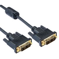 Câble NELBO DVI (mâle) vers DVI (mâle), 3 mètres, contacts plaqués or, haute qualité, produit neuf