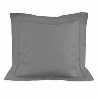 Taie d'oreiller en coton 63x63 cm PERCALE gris, par Soleil d'ocre