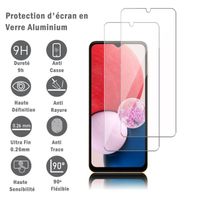VCOMP® Pour Samsung Galaxy A13 (SM-A137) 4G 6.6": Pack de 2 Films Protection d'écran en verre d'aluminium super résistant 9H