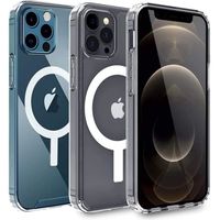 Coque YIOU Transparente avec Cercle Magnétique pour iPhone 13 Pro Max