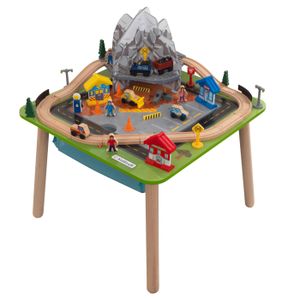 CIRCUIT KidKraft - Ensemble table de jeu et train en bois Montagne rocheuse