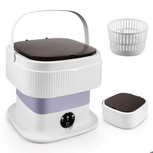 Mini Machine à Laver Portable USB – Nettoyage Ultrason + Turbine, Idéale Voyage, Camping, Dortoir (Bleu)