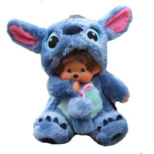 PELUCHE KIKI Doll Cartoon Monchhichi in Stitch costume 20c